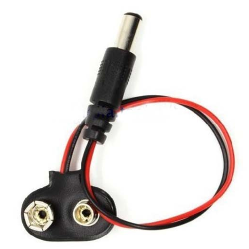 Conector Pila 9v Con Plug DC