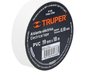 Cinta de aislar 9m Blanca Truper