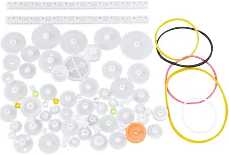 Kit de Engranes Blancos Varias Medidas 75 piezas