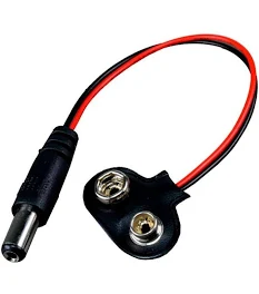 Conector Pila 9v Con Plug DC