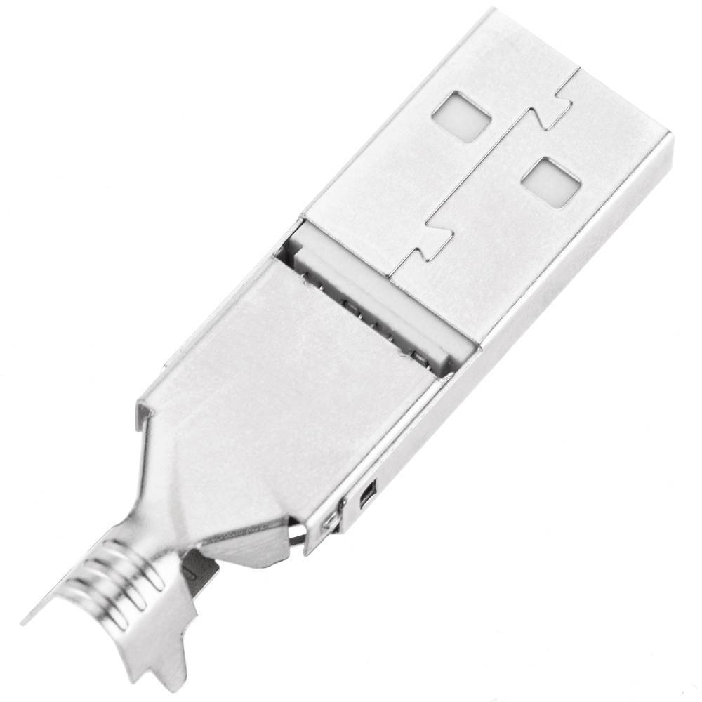 Conector USB-A Macho Para Soldar